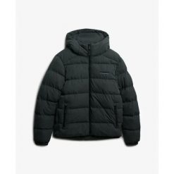 Kurtka z kapturem Superdry. Zielone kurtki Superdry, na zimę, m, bez wzorów, z puchu, z kapturem. Za 587.25 zł.