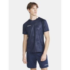 Jersey Craft Premier Solid. Niebieskie bluzy Craft, l, bez wzorów, z jersey, bez kaptura. Za 207.00 zł.