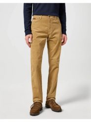 WRANGLER MĘSKIE SPODNIE MATERIAŁOWE TEXAS SLIM TIGERS EYE 112358039 W12S015733. Spodnie materiałowe Wrangler, l, bez wzorów, z materiału. Za 209.99 zł.
