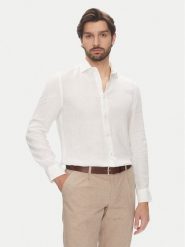 Marc O'Polo Koszula 524 7428 42460 Biały Shaped Fit. Białe koszule Marc O'Polo, m, bez wzorów, ze lnu, bez kołnierzyka, bez ramiączek. Za 429.99 zł.
