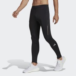 Legginsy Own the Run. Czarne legginsy długie sportowe Adidas, xl, bez wzorów, do biegania. Za 299.00 zł.