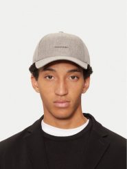 Calvin Klein Czapka z daszkiem K50K512000 Szary. Szare czapki z daszkiem CALVIN KLEIN, bez wzorów, z materiału. Za 229.99 zł.