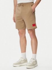 HUGO Szorty sportowe Diz222 50466196 Czarny Regular Fit. Czarne krótkie spodenki sportowe Hugo, m, bez wzorów, z bawełny. Za 349.99 zł.