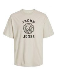 Jack & Jones Koszulka w kolorze kremowym rozmiar: L. Brązowe bezrękawniki Jack & Jones, l, bez wzorów, z bawełny, bez kołnierzyka, bez ramiączek. Za 70.74 zł.