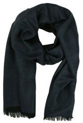 Lekki Szalik Wiosenno-Jesienny - Teer - Granatowa Jodełka. Niebieskie szaliki Teer, bez wzorów, z materiału. Za 45.00 zł.