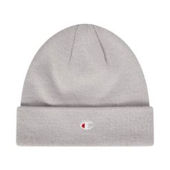 Czapka Champion Beanie Cap. Szare czapki z daszkiem Champion, na zimę, bez wzorów, z materiału. Za 62.99 zł.
