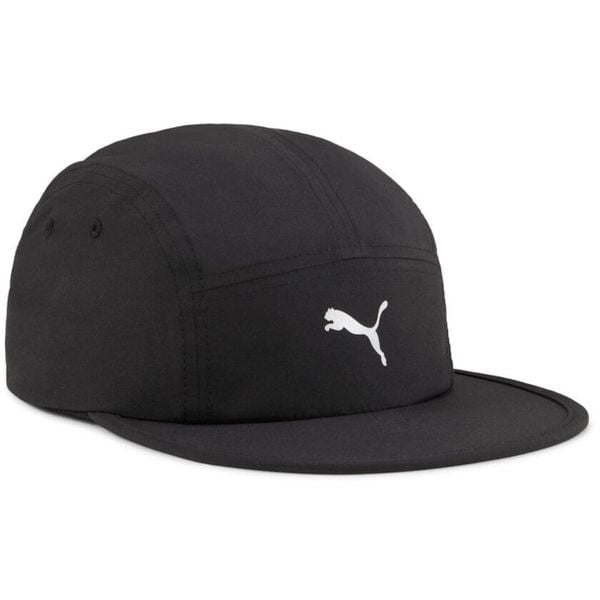 Czapka z daszkiem PUMA ESS Running 5 Panel. Czarne czapki z daszkiem Puma, bez wzorów. W wyprzedaży za 46.99 zł.