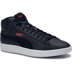 Sneakersy PUMA - Smash v2 Mid L 366924 03 Peacoat/High Risk Red/White. Niebieskie buty sportowe casual Puma, bez wzorów, z materiału, bez zapięcia. Za 289.99 zł.