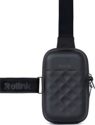 Saszetka męska Go Mini Bag czarna. Czarne torby na ramię ROLLINK, bez wzorów, bez dodatków. Za 269.00 zł.
