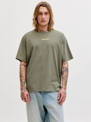 Jack & Jones Koszulka "City" w kolorze khaki rozmiar: M. Brązowe bezrękawniki Jack & Jones, m, bez wzorów, z bawełny, bez kołnierzyka, bez ramiączek. Za 52.67 zł.