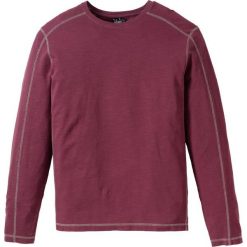 Shirt z bawełny pique , długi rękaw, Regular Fit bonprix jeżynowy. Bluzki z długim rękawem marki ASICS. Za 37.99 zł.