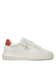 Calvin Klein Jeans Sneakersy YM0YM00681 Biały. Białe buty sportowe casual Calvin Klein Jeans, bez wzorów, z jeansu, bez zapięcia. Za 369.99 zł.