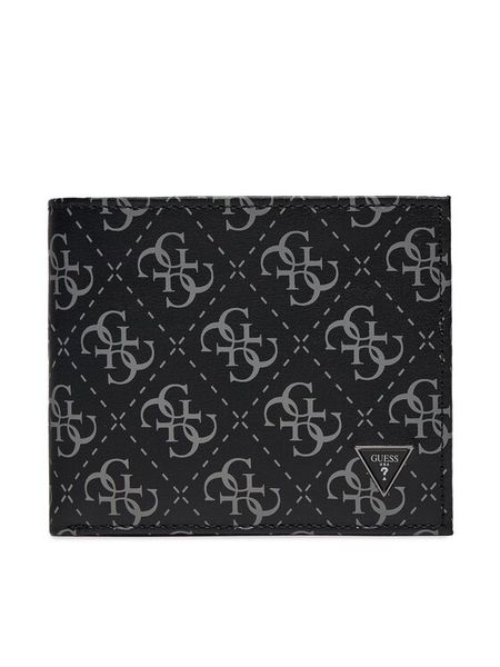 Guess Portfel Vezzola Leather Slg SMVELE LEA20 Czarny. Czarne portfele Guess, z aplikacjami, ze skóry. Za 339.99 zł.