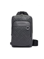Tommy Hilfiger Saszetka Th Flag Slingpack AM0AM14430 Szary. Szare saszetki i nerki Tommy Hilfiger, bez wzorów, ze skóry. Za 489.99 zł.