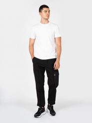 Les Hommes Spodnie "Comfy Classic" | LBP1007305U | Mężczyzna | Czarny. Czarne spodnie materiałowe Les Hommes, na co dzień, m, bez wzorów, z elastanu, eleganckie. W wyprzedaży za 899.00 zł.