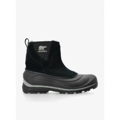 Buty zimowe męskie Sorel Buxton Pull On Boot WP. Brązowe buty trekkingowe Sorel, na zimę, bez wzorów, bez zapięcia, trekkingowe. Za 424.99 zł.
