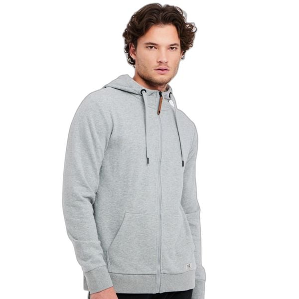 Bluza z kapturem i zamkiem błyskawicznym Protest Nxgollie. Szare bluzy Protest, m, bez wzorów, z bawełny, z kapturem. Za 259.90 zł.