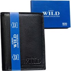 Portfel męski Always Wild czarny N4-P-CCD-2. Czarne portfele Always Wild, bez wzorów, ze skóry. Za 46.00 zł.