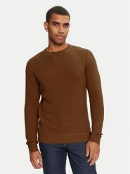 Jack&Jones Sweter 12264668 Brązowy Regular Fit. Brązowe swetry rozpinane Jack&Jones, l, bez wzorów, z bawełny, bez kołnierzyka, bez ramiączek. Za 129.99 zł.
