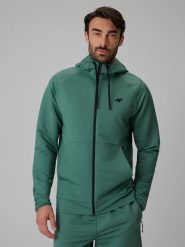 4F Bluza treningowa regular z kapturem męska - turkusowa XXL. Niebieskie bluzy z kapturem 4F, m, bez wzorów, z kapturem. Za 229.99 zł.