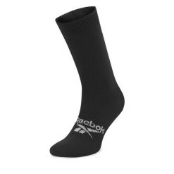 Skarpety wysokie unisex Reebok. Czarne skarpety Reebok, bez wzorów. Za 39.99 zł.