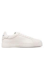 Emporio Armani Sneakersy X4X598 XF662 00894 Biały. Białe buty sportowe casual Emporio Armani, bez wzorów, ze skóry, bez zapięcia. Za 669.99 zł.