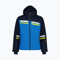 Kurtka narciarska męska CMP 35W0017 Zip Hood. Niebieskie kurtki narciarskie i snowboardowe CMP, m, bez wzorów, narciarskie. Za 659.99 zł.