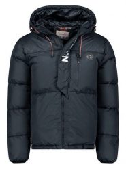 Geographical Norway Kurtka zimowa "Betincelle" w kolorze granatowym rozmiar: XL. Niebieskie kurtki Geographical Norway, na zimę, xl, bez wzorów, bez kaptura. Za 407.53 zł.