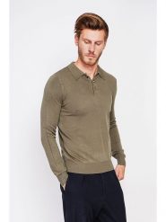 William de Faye Sweter w kolorze khaki rozmiar: 50. Brązowe swetry nierozpinane William de Faye, bez wzorów, z kaszmiru, bez kołnierzyka, bez ramiączek. Za 173.99 zł.