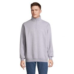 Bluza Rozpinana Unisex Dla Dorosłych Conrad Quarter Zip. Szare bluzy SOL'S, m, bez wzorów, bez kaptura. Za 128.99 zł.