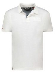 Geographical Norway Koszulka polo "Kslub" w kolorze białym rozmiar: 3XL. Białe koszulki polo sportowe Geographical Norway, xl, bez wzorów, z bawełny, bez kołnierzyka, bez ramiączek. Za 87.81 zł.