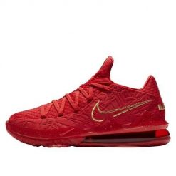 Buty koszykarskie męskie Nike Lebron Xvii Low PH. Czerwone buty do koszykówki Nike, bez zapięcia, do koszykówki. Za 1,113.00 zł.