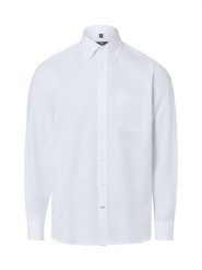 Nils Sundström Męska koszula casual Mężczyźni Regular Fit Bawełna biały, XXL. Białe koszule Nils Sundström, m, bez wzorów, z bawełny, bez kołnierzyka, bez ramiączek. Za 199.95 zł.