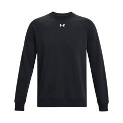 Bluza treningowa męska Under Armour Ua Rival Fleece Crew. Czarne bluzy Nike, m, bez wzorów, bez kaptura. Za 339.99 zł.