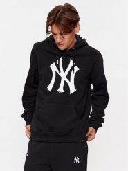 47 Brand Bluza New York Yankees BB017PEMIBR544112JK Czarny Regular Fit. Czarne bluzy 47 Brand, m, bez wzorów, z bawełny, bez kaptura. Za 349.99 zł.