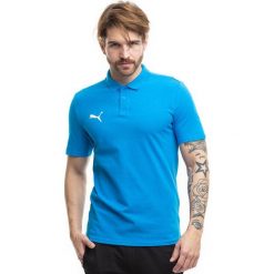 Koszulka sportowa męska Puma Team Goal Casuals Polo. Niebieskie koszulki polo Puma, m, bez wzorów, bez kołnierzyka, bez ramiączek. Za 168.00 zł.
