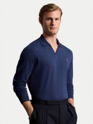 Polo Ralph Lauren Sweter 710922252003 Granatowy Custom Slim Fit. Niebieskie swetry rozpinane Polo Ralph Lauren, l, bez wzorów, z bawełny, bez kołnierzyka, bez ramiączek. Za 349.99 zł.