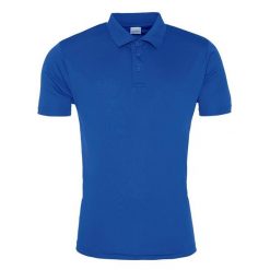 Męska Gładka Koszulka Polo. Niebieskie koszulki polo JUST COOL, m, bez wzorów, bez kołnierzyka, bez ramiączek. Za 65.99 zł.