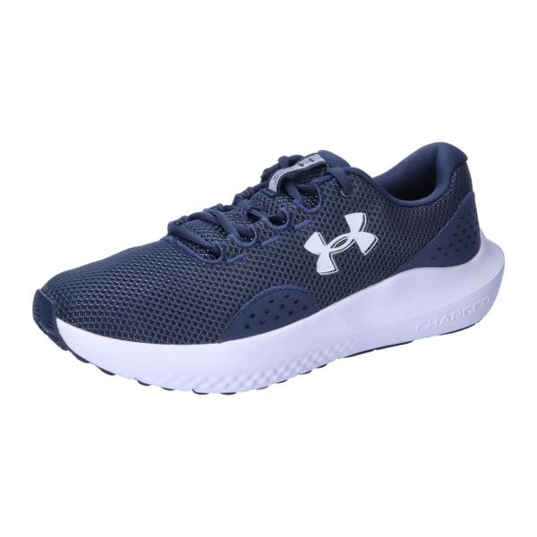 Buty do biegania męskie Under Armour Charged Surge 4. Niebieskie buty do biegania Under Armour, bez wzorów, z gumy, bez zapięcia, do biegania. Za 279.99 zł.