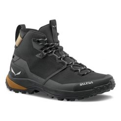 Buty trekkingowe Salewa Puez 2 Mid Ptx. Czarne buty turystyczne Salewa, bez wzorów, z gumy, bez zapięcia, trekkingowe. Za 773.00 zł.
