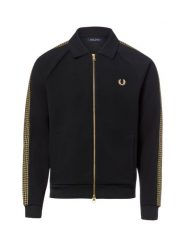 Fred Perry Bluza męska Mężczyźni czarny jednolity, XL. Czarne bluzy bez kaptura Fred Perry, m, bez wzorów, z dresówki, bez kaptura. Za 849.95 zł.