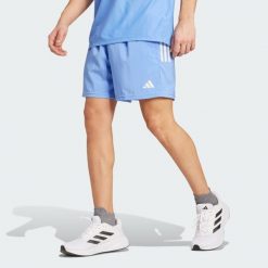 Szorty Own The Run. Niebieskie szorty Adidas, xl, bez wzorów, z materiału, sportowe. Za 167.90 zł.