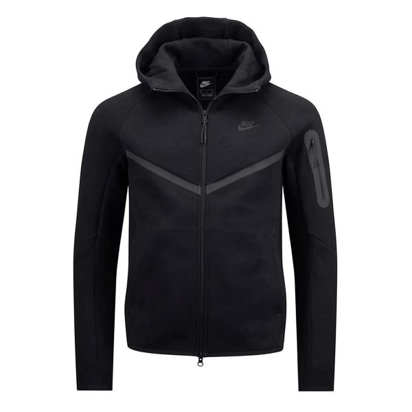 Bluza z Kapturem I Suwakiem Na Całej Długości Tech Fleece Rozmiar XL Czarny - H…. Czarne bluzy z kapturem Nike, xl, bez wzorów, z bawełny, z kapturem. Za 379.00 zł.