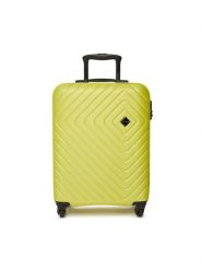 WITTCHEN Walizka kabinowa 56-3A-751-86 Zielony. Zielone walizki Wittchen, bez wzorów, z tworzywa sztucznego. Za 299.99 zł.