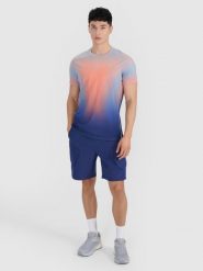 4F Spodenki treningowe szybkoschnące męskie 4F x Robert Lewandowski - granatowy L. Niebieskie krótkie spodenki sportowe 4F, l, bez wzorów, z materiału. Za 199.99 zł.