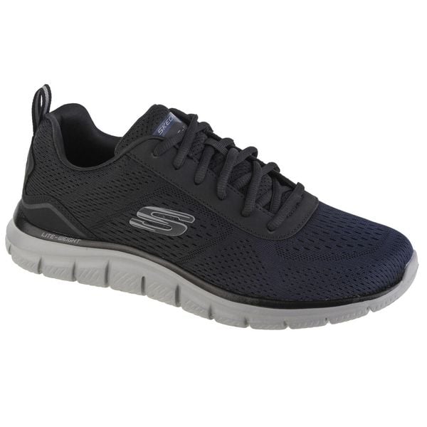 Buty męskie Skechers Track Ripkent. Czarne buty treningowe Skechers, bez wzorów, z gumy. Za 390.00 zł.