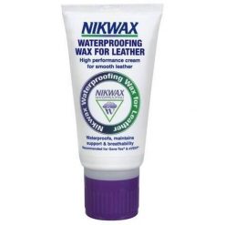 Outdoorowy NikWax Wosk wodoodporny do skóry-100ml- Neutralny. Buty trekkingowe Nikwax, bez wzorów, ze skóry, bez zapięcia. Za 24.99 zł.