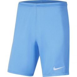 Męskie Spodenki Dry Park III. Niebieskie szorty Nike, m, bez wzorów, sportowe. Za 102.99 zł.