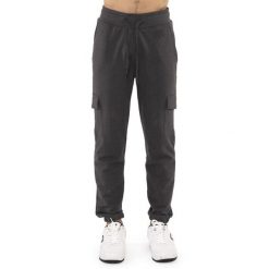 Spodnie dresowe oddychający oddychający z bawełna z elastyczny pas na co dzień. Szare spodnie materiałowe LEONE 1947 APPAREL, na co dzień, bez wzorów, z bawełny, sportowe. W wyprzedaży za 112.15 zł.