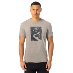 Koszulka męska z merino Super.Natural Men's Bike Tour Tee z krótkim rękawem. Brązowe bielizna termoaktywna super.natural, m, bez wzorów, z dzianiny, bez ramiączek, rowerowe. Za 253.60 zł.